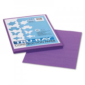 Pacon 103009 Tru-Ray Construction Paper, 76 lbs., 9 x 12, Violet, 50 Sheets/Pack