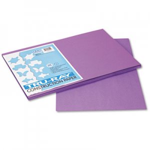 Pacon 103041 Tru-Ray Construction Paper, 76 lbs., 12 x 18, Violet, 50 Sheets/Pack