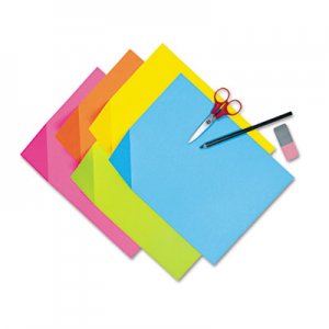 Pacon 1709 Colorwave Super Bright Tagboard, 9 x 12, Assorted Colors, 100 Sheets/Pack