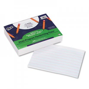 Pacon 2421 Multi-Program Handwriting Paper, 1/2" Long Rule, 10-1/2 x 8, White, 500 Shts/Pk