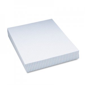 Pacon 2411 Composition Paper, 1/4" Quadrille, 16 lbs., 8-1/2 x 11, White, 500 Sheets/Pack