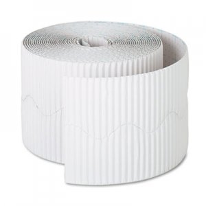 Pacon PAC37016 Bordette Decorative Border, 2 1/4" x 50' Roll, White