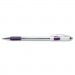 Pentel PENBK90V R.S.V.P. Stick Ballpoint Pen, .7mm, Trans Barrel, Violet Ink, Dozen