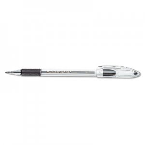 Pentel PENBK91A R.S.V.P. Stick Ballpoint Pen, 1mm, Trans Black Barrel, Black Ink, Dozen