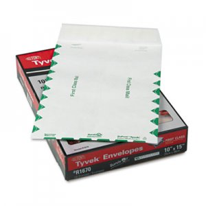 Survivor R1670 Tyvek USPS First Class Mailer, Side Seam, 10 x 15, White, 100/Box