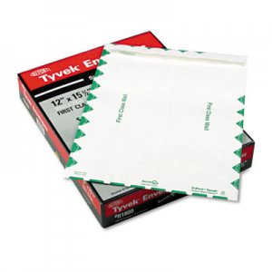 Survivor R1800 Tyvek USPS First Class Mailer, Side Seam, 12 x 15 1/2, White, 100/Box