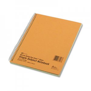 National 33008 Subject Wirebound Notebook, Narrow/Margin Rule, 8 x 10, Green, 80 Sheets