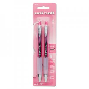 Uni-Ball 1745148 Signo Gel 207 Roller Ball Retractable Gel Pen, Black Ink, Medium, 2/Pack