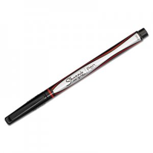 Sharpie 1742665 Plastic Point Stick Permanent Water Resistant Pen, Red Ink, Fine, Dozen