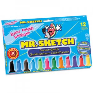 Mr. Sketch 1905069 Scented Watercolor Markers, 12 Colors, 12/Set