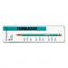 Prismacolor SAN2268 Turquoise Drawing Pencil, 2 mm, 4B, Black Lead, Turquoise Barrel, Dozen