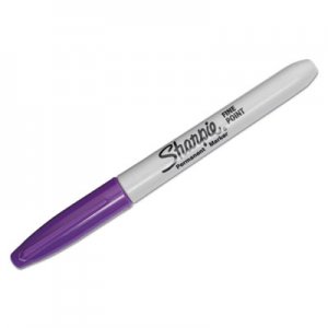 Sharpie 30008 Fine Point Permanent Marker, Purple, Dozen