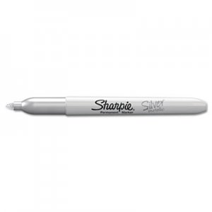 Sharpie 39100 Metallic Permanent Marker, Metallic Silver, Dozen
