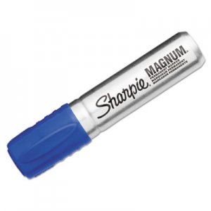Sharpie 44003 Magnum Oversized Permanent Marker, Chisel Tip, Blue