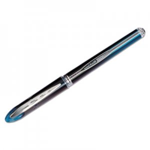 Uni-Ball 69020 VISION ELITE Roller Ball Stick Waterproof Pen, Blue/Black Ink, Super Fine