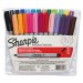 Sharpie 75847 Permanent Markers, Ultra Fine Point, Assorted, 24/Set
