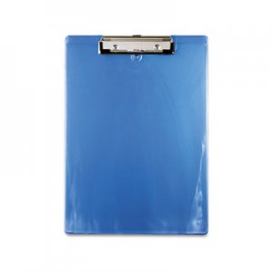 Saunders 00439 Plastic Clipboard, 1/2" Capacity, Holds 8 1/2w x 12h, Ice Blue