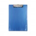 Saunders 00439 Plastic Clipboard, 1/2" Capacity, Holds 8 1/2w x 12h, Ice Blue