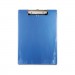 Saunders 00439 Plastic Clipboard, 1/2" Capacity, Holds 8 1/2w x 12h, Ice Blue