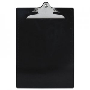 Saunders 21603 Recycled Plastic Clipboards, 1" Capacity, Holds 8 1/2w x 12h, Black