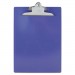 Saunders 21606 Recycled Plastic Clipboards, 1" Capacity, Holds 8 1/2w x 12h, Purple