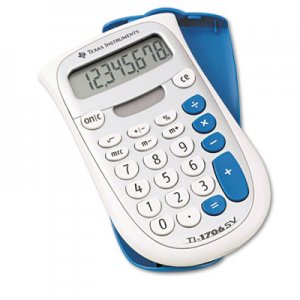 Texas Instruments TEXTI1706SV TI-1706SV Handheld Pocket Calculator, 8-Digit LCD