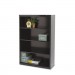 Tennsco TNNB53BK Metal Bookcase, Four-Shelf, 34-1/2w x 13-1/2d x 52-1/2h, Black