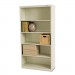 Tennsco TNNB66PY Metal Bookcase, Five-Shelf, 34-1/2w x 13-1/2d x 66h, Putty