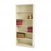Tennsco TNNB78PY Metal Bookcase, Six-Shelf, 34-1/2w x 13-1/2h x 78h, Putty