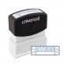 Universal UNV10052 Message Stamp, ENTERED, Pre-Inked One-Color, Blue