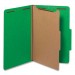 Universal UNV10212 Bright Colored Pressboard Classification Folders, 1 Divider, Legal Size, Emerald Green, 10/Box