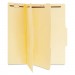 Universal UNV10300 Six-Section Classification Folders, 2 Dividers, Letter Size, Manila, 15/Box