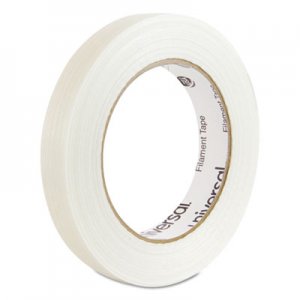 Universal UNV30018 120# Utility Grade Filament Tape, 3" Core, 18 mm x 54.8 m, Clear