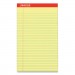 Universal UNV40000 Perforated Edge Writing Pad, Legal/Margin Rule, Legal, Canary, 50 Sheet, Dozen