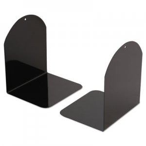 Universal UNV54071 Magnetic Bookends, 6 x 5 x 7, Metal, Black