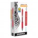 Zebra ZEB46730 Sarasa Dry Gel X20 Retractable Gel Pen, Fine 0.5mm, Red Ink, Translucent Red Barrel, Dozen