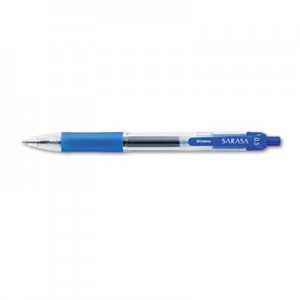 Zebra 46720 Sarasa Retractable Gel Pen, Blue Ink, Fine, Dozen