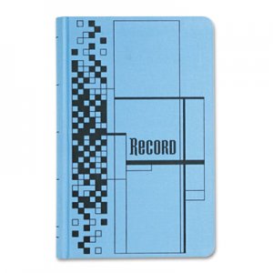 Adams ARB712CR5 Record Ledger Book, Blue Cloth Cover, 500 7 1/4 x 11 3/4 Pages