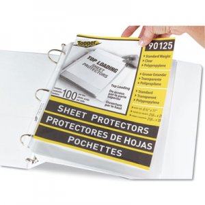 C-Line 90125 Top-Load Polypropylene Sheet Protectors, Standard, Letter, Clear, 2", 100/Box