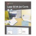 Maco MACML8575 Unruled Microperforated Laser/Ink Jet Index Cards, 4 x 6, White, 100/Box