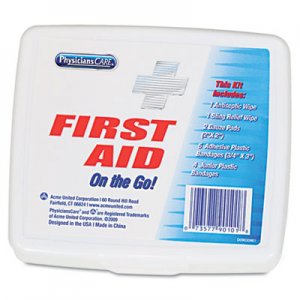 PhysiciansCare by First Aid Only 90101 First Aid On the Go Kit, Mini, 13 Pieces/Kit