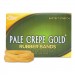 Alliance 20645 Pale Crepe Gold Rubber Bands, Sz. 64, 3-1/2 x 1/4, 1lb Box