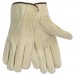 Memphis 3215L Economy Leather Driver Gloves, Large, Beige, Pair