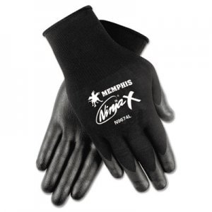 Memphis N9674S Ninja x Bi-Polymer Coated Gloves, Small, Black, Pair