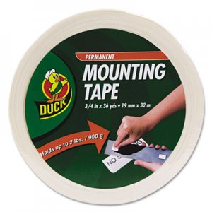 Duck 1289275 Permanent Foam Mounting Tape, 3/4" x 36yds