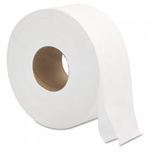 Genpak GEN9JUMBOB Jumbo Roll Bath Tissue, Septic Safe, 2-Ply, White, 3.3" x 700 ft, 12/Carton