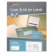 Maco MACML1000 White Laser/Inkjet Shipping & Address Labels, 2 x 4, 1000/Box