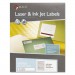 Maco MLFF31 Laser/Inkjet White File Folder Labels, 2/3 x 3 7/16, White, 1500/Box