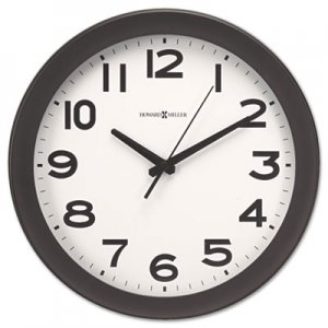 Howard Miller MIL625485 Kenwick Wall Clock, 13-1/2", Black