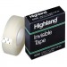 Highland 6200341296 Invisible Permanent Mending Tape, 3/4" x 1296", 1" Core, Clear